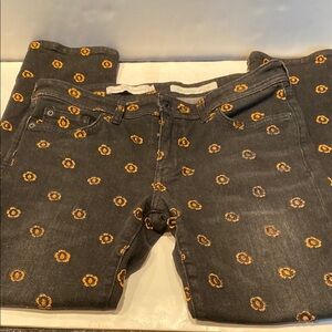 Pilcro & the Letterpress Black Slim Straight Jeans